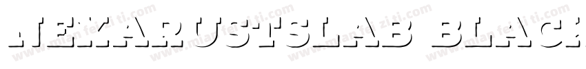 NexaRustSlab BlackShadow1字体转换